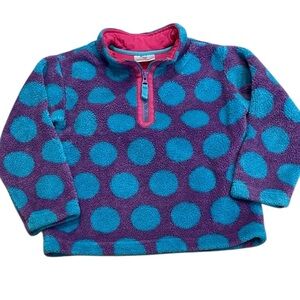 Hanna Andersson Marshmellow Half Zip Pullover Sweater Purple Blue US 5 / 110 cm